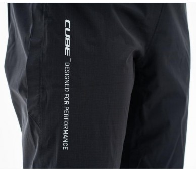 CUBE BLACKLINE Regenhose kurz black