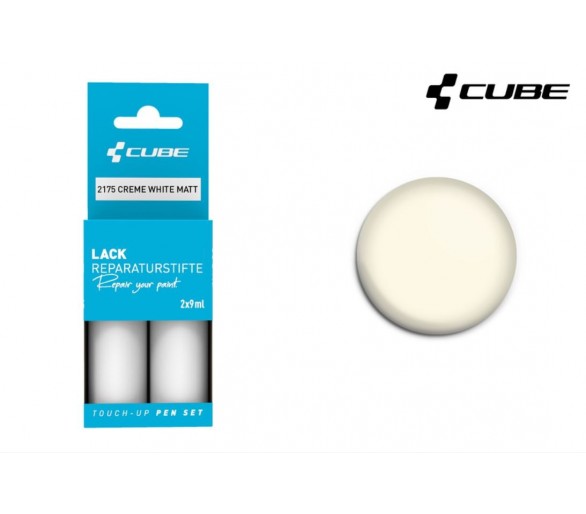 CUBE Lackstift Set CREME WHITE matt 2175