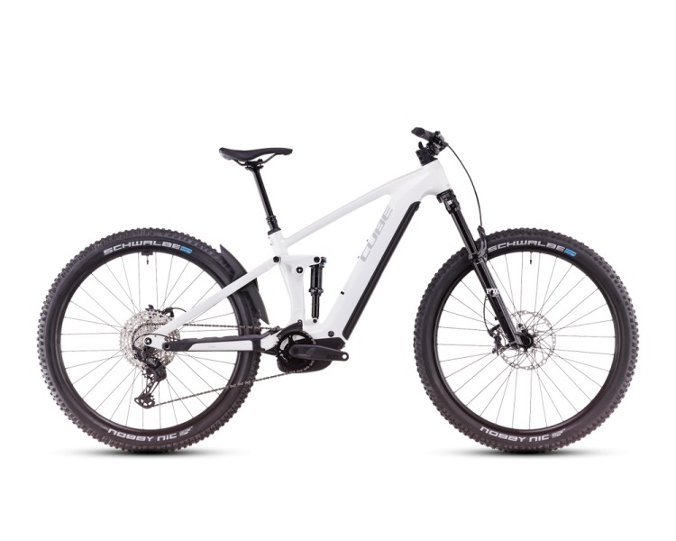 Cube Stereo Hybrid ONE44 EXC metallicwhite´n´black (2025)