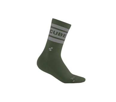 CUBE Socke After Race High Cut olive